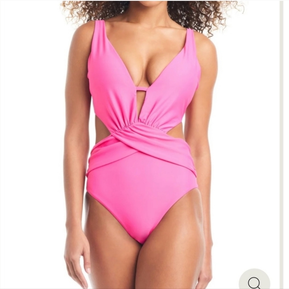 NWT Bar III Women's Draped Monokini Swimsuit medium